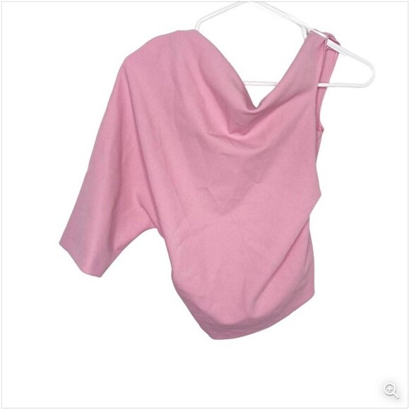 ZARA Soft Pink Asymmetrical Top Size MEDIUM NEW WITH TAG! - Picture 6 of 6